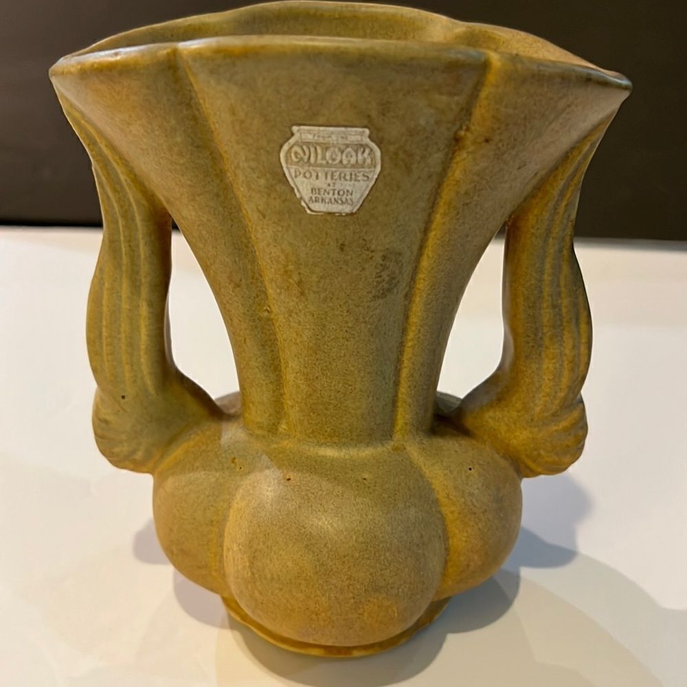Vintage Niloak Vase with Original Foil Label